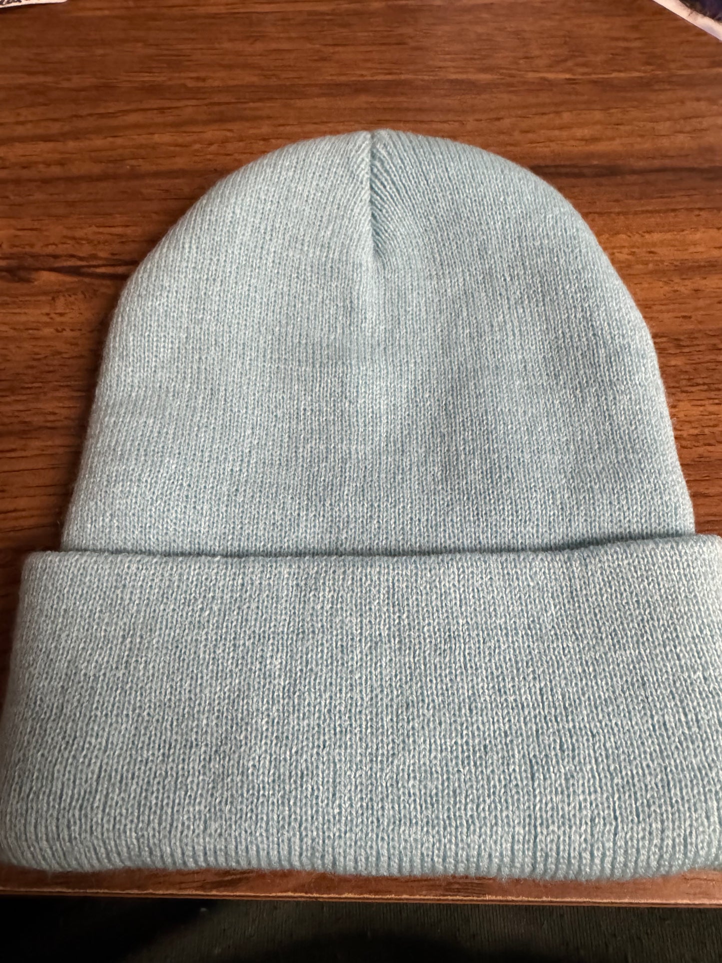 Clearance - Glace Beanie - Embroidered Knit - Handmade