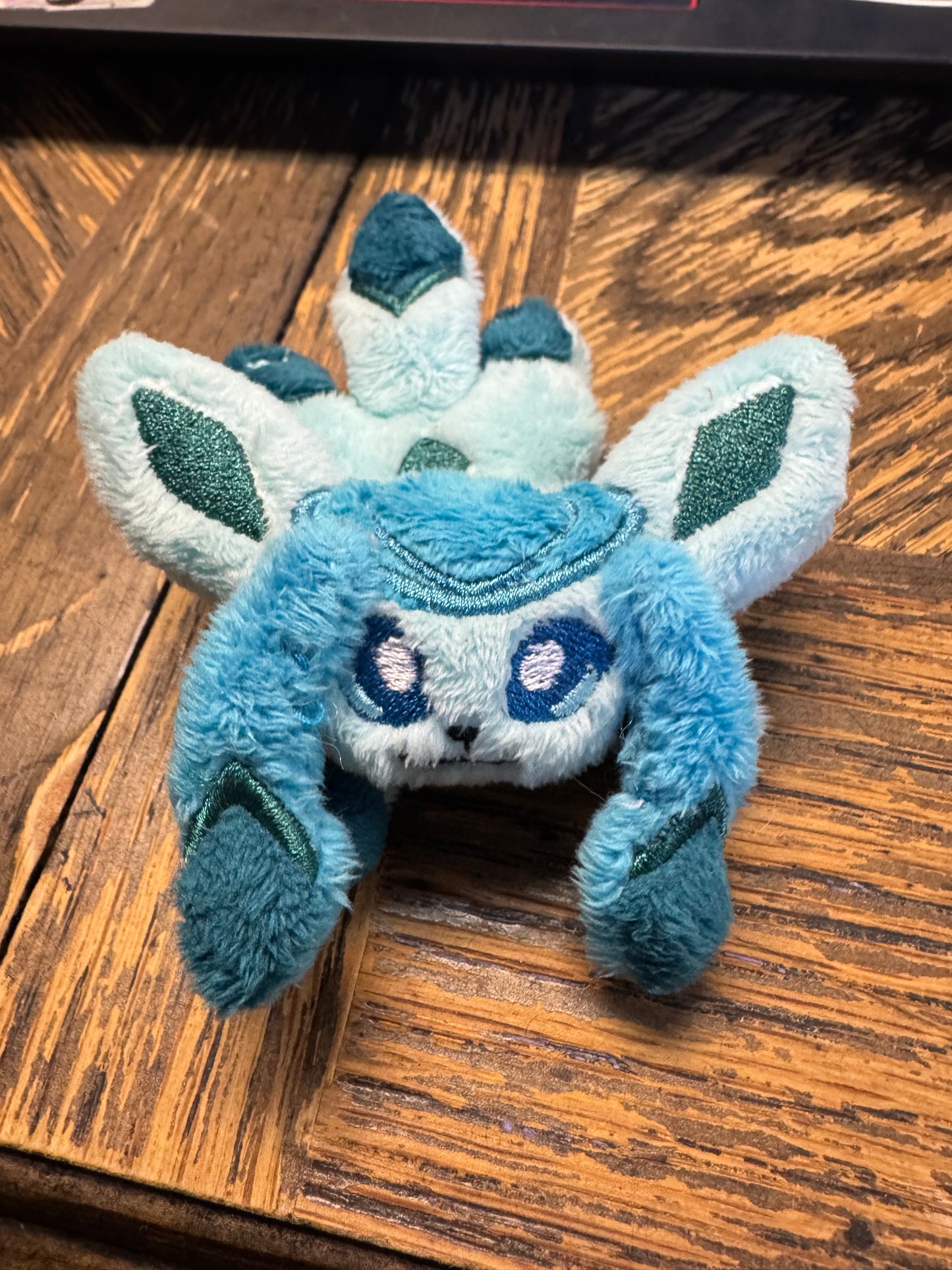 Clearance - Tiny Glaceon Plush - Palm Sized - Handmade OOAK