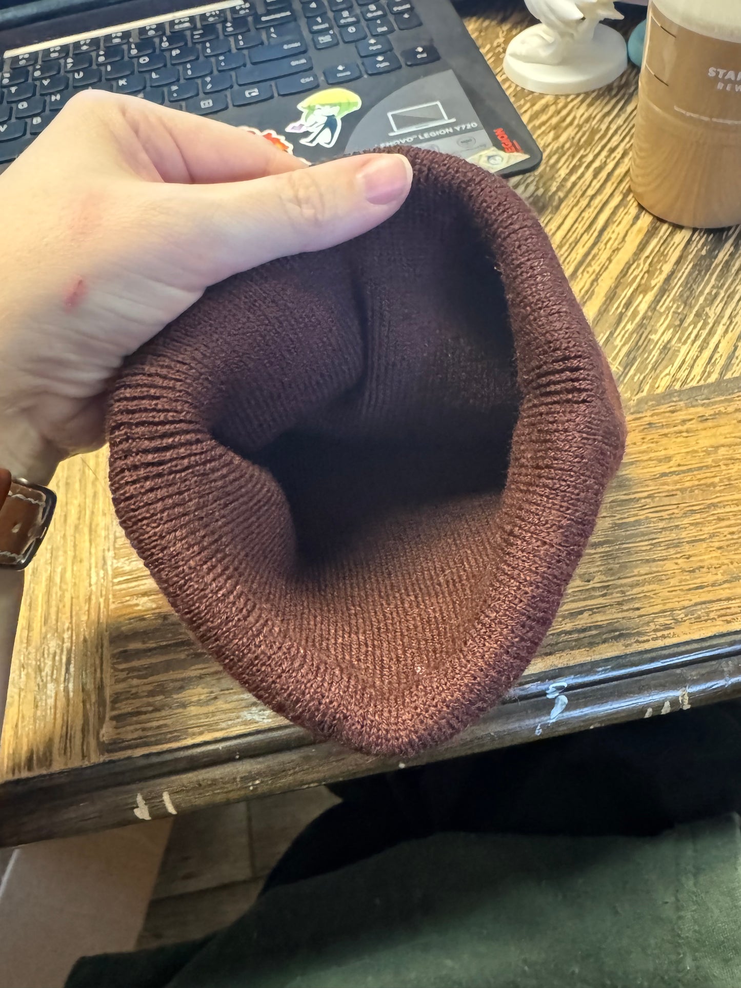 Clearance - Eevee Beanie - Embroidered Knit - Handmade