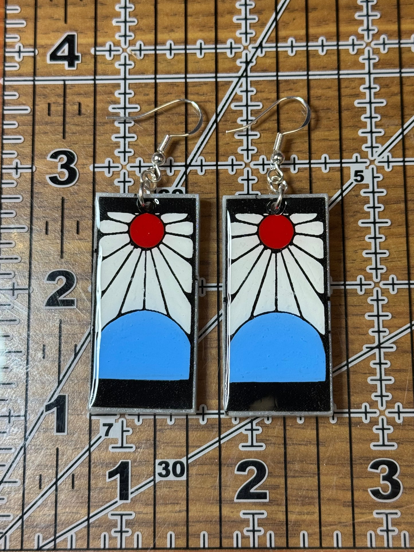 Made to Order - Brother Hanafuda - Fish Hook Earrings