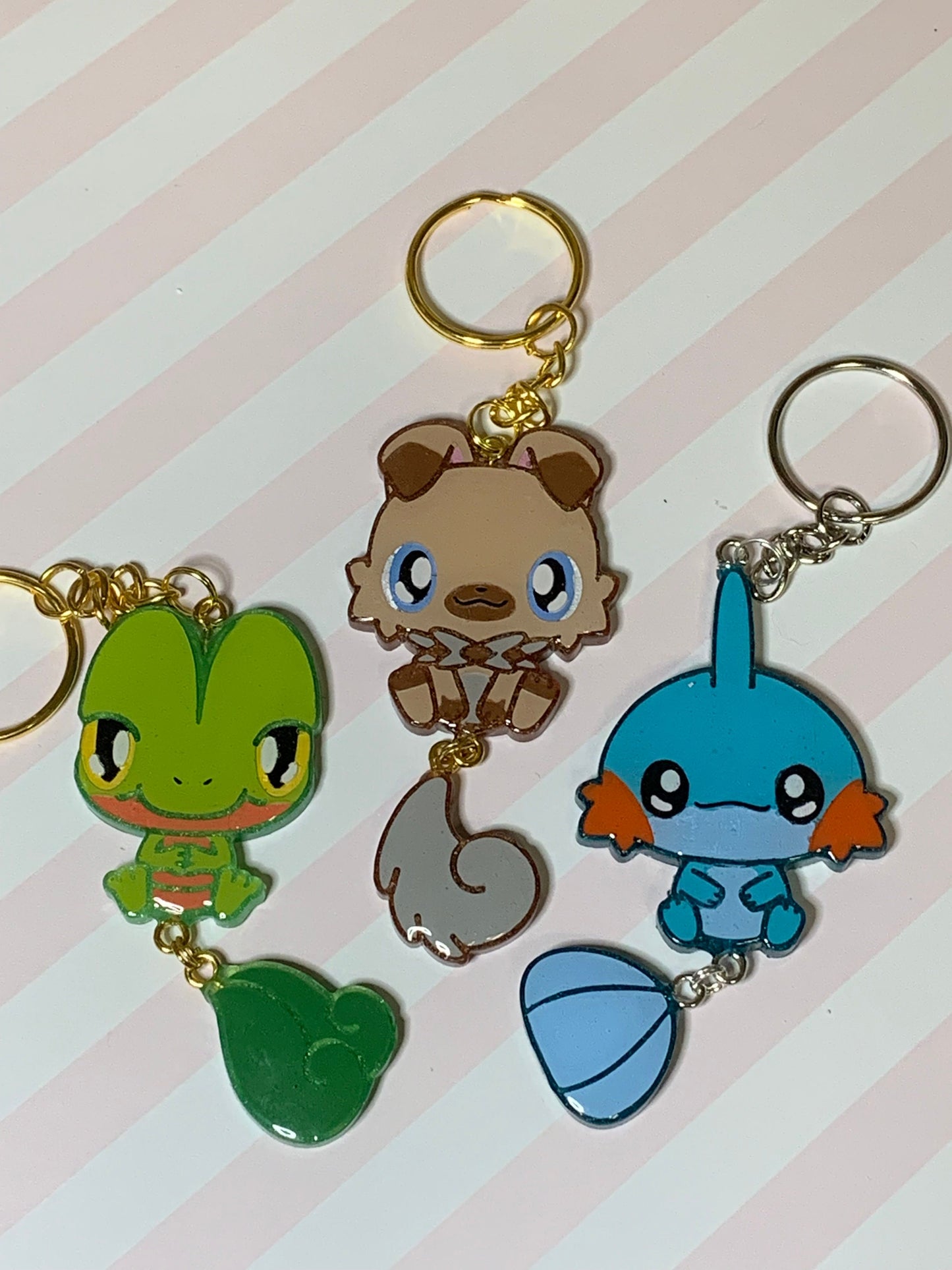 Made to Order Pocket Monster Dangle Tails Set 5 Resin Anime Cosplay Accessory