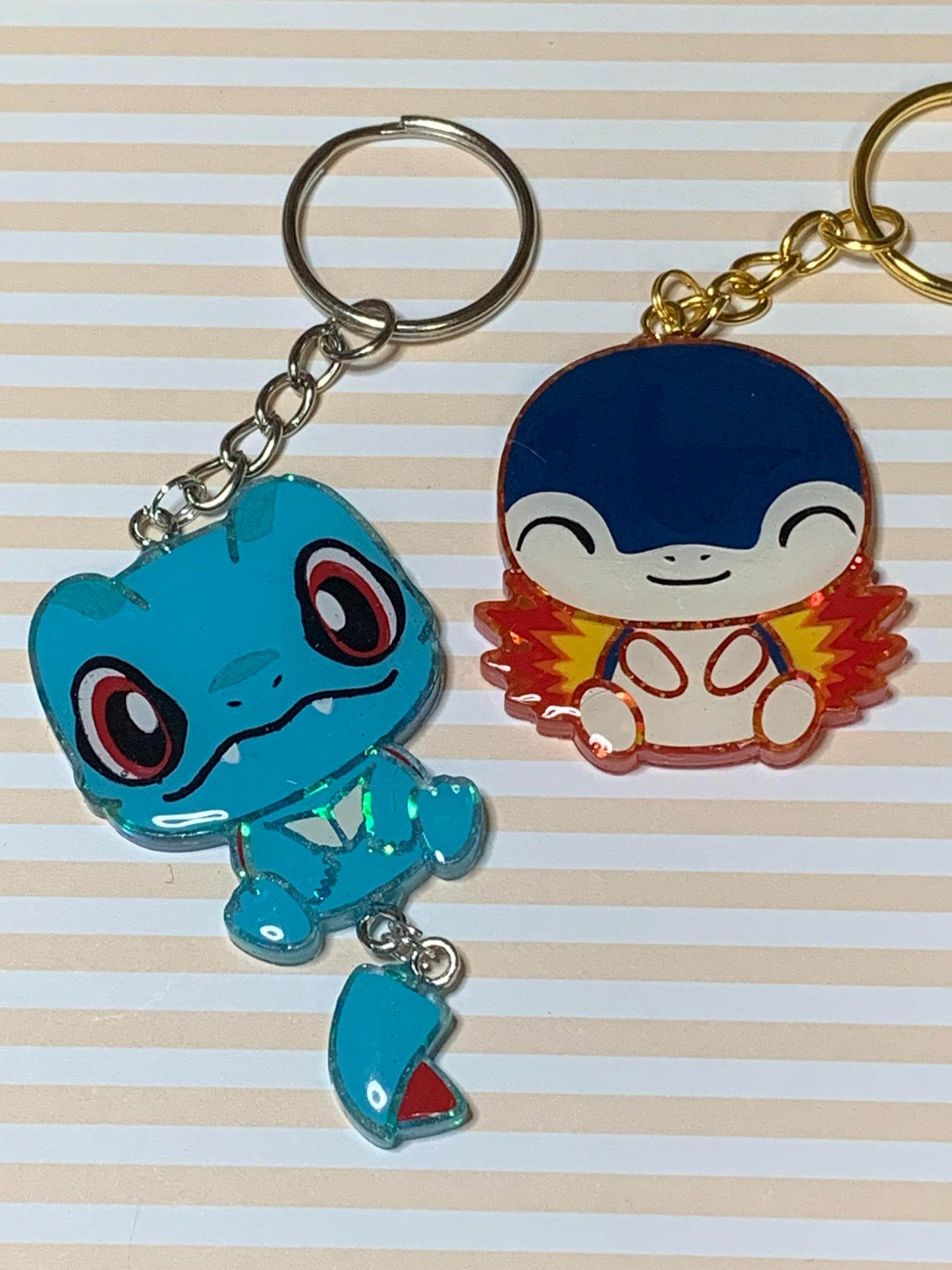Made to Order Pocket Monster Dangle Tails Set 8 Resin Anime Cosplay Accessory