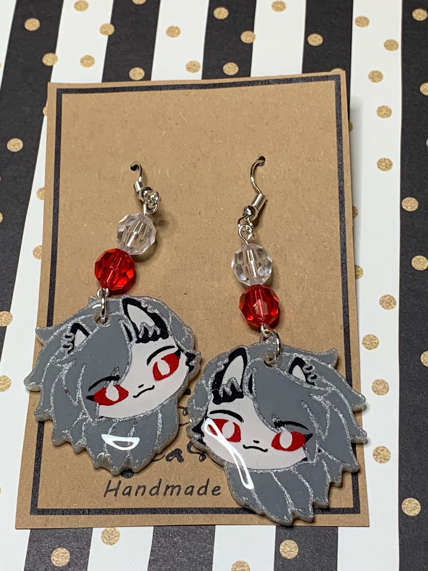 Made to Order Helluva Boss Demons Fishhook Earrings Anime Cosplay
