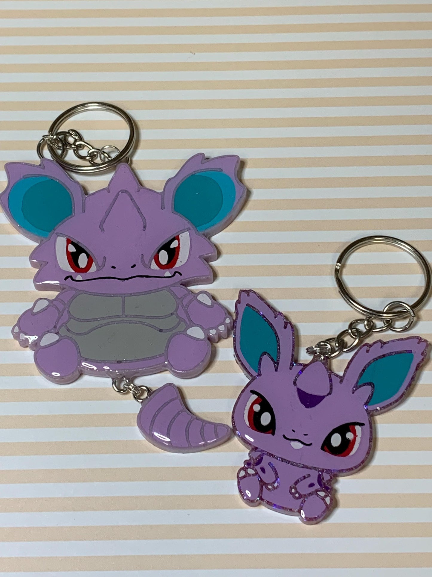 Made to Order Pocket Monster Dangle Tails Set 8 Resin Anime Cosplay Accessory