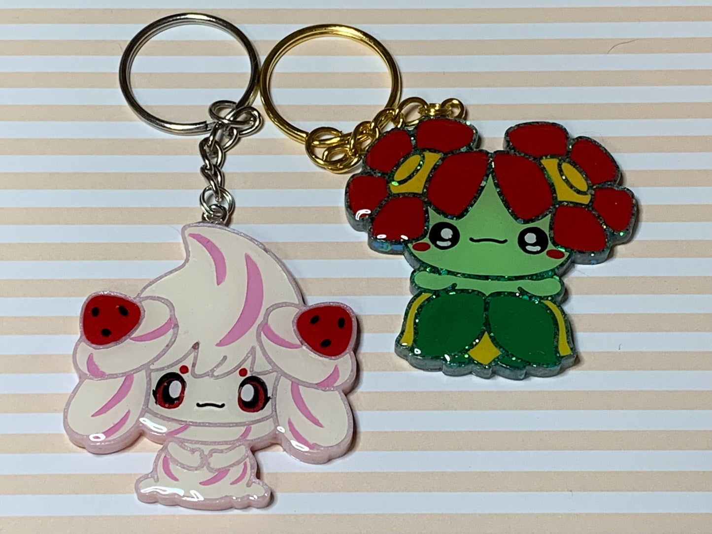 Made to Order Pocket Monster Dangle Tails Set 8 Resin Anime Cosplay Accessory