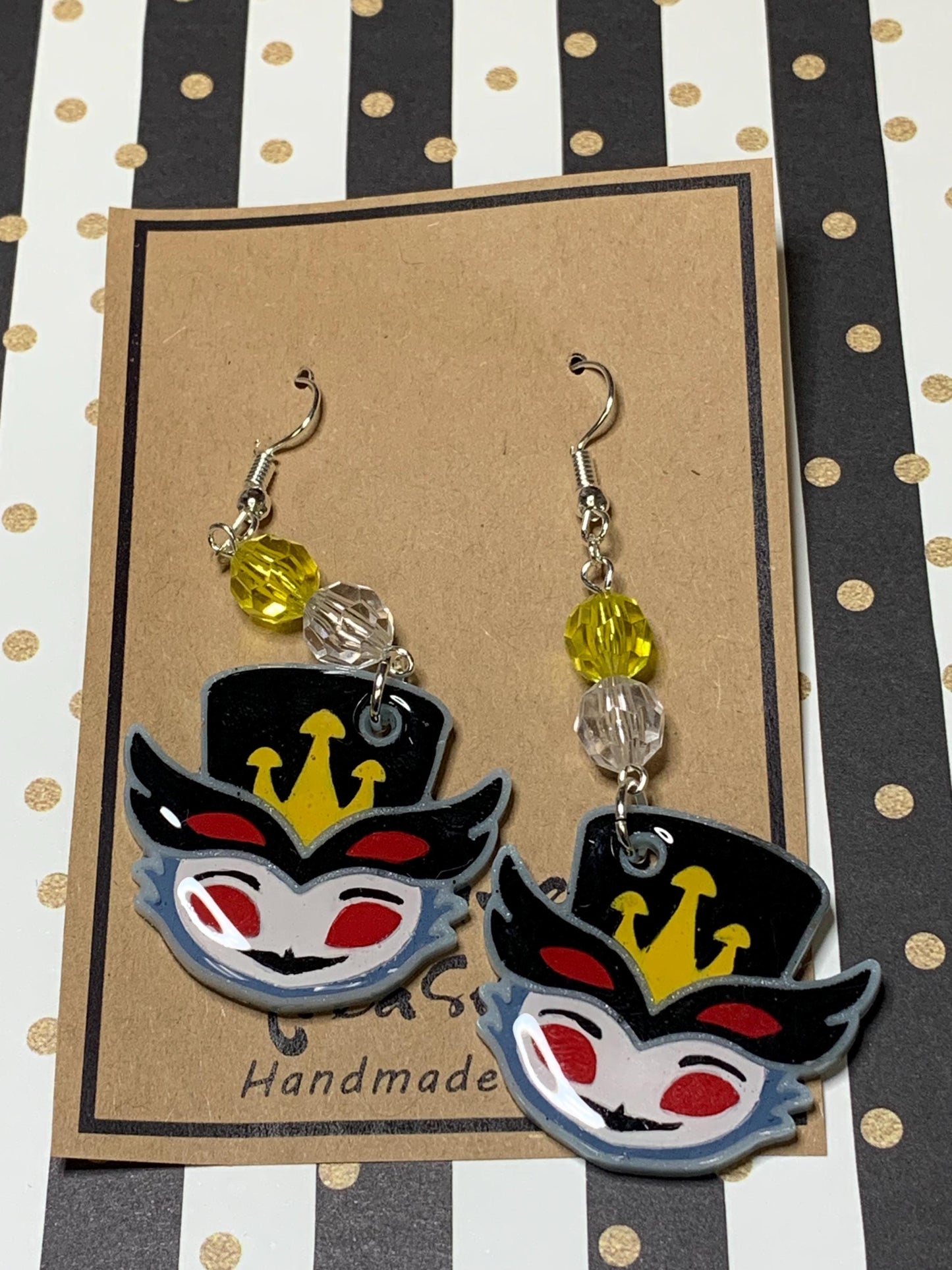 Made to Order Helluva Boss Demons Fishhook Earrings Anime Cosplay