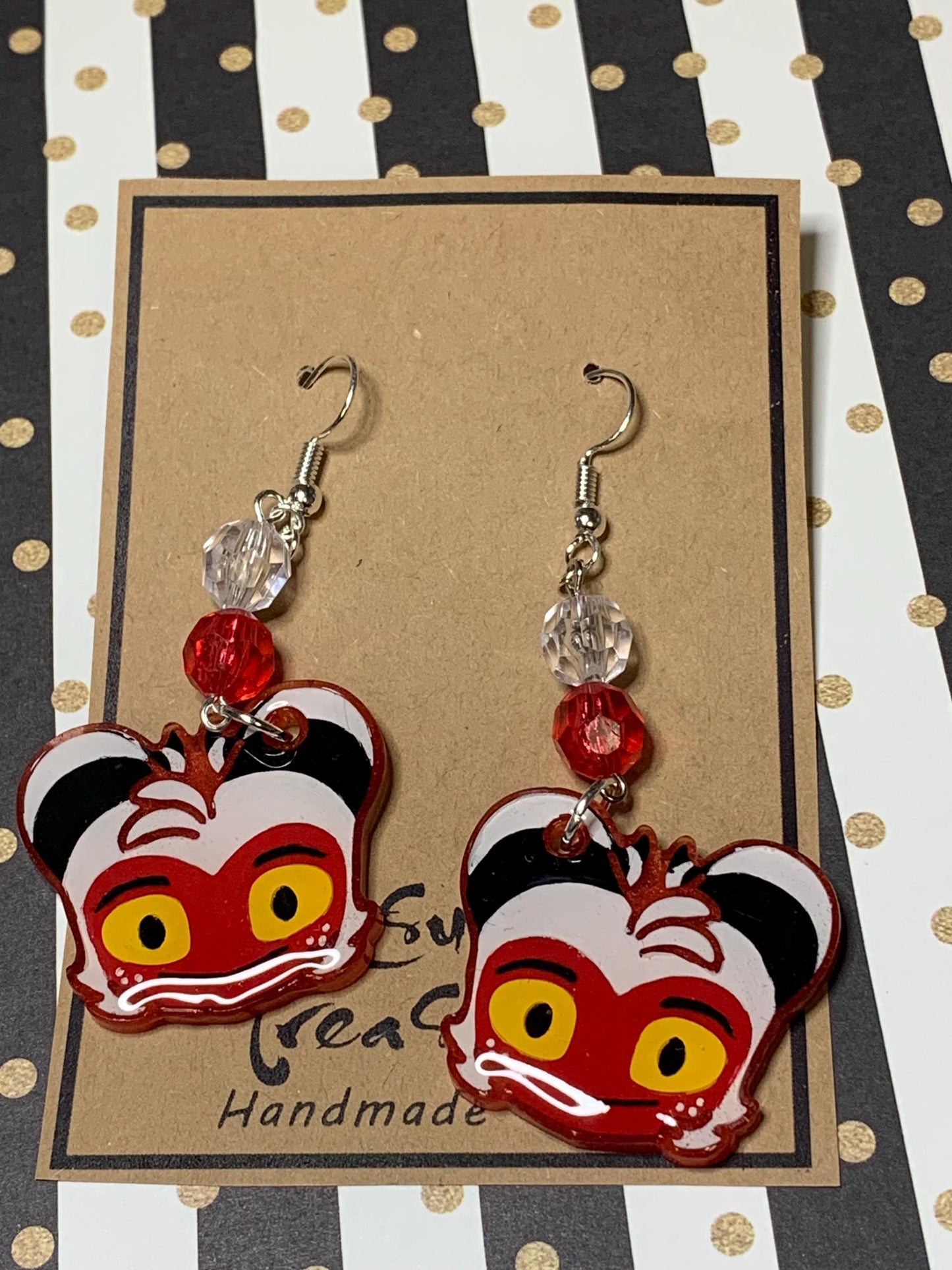 Made to Order Helluva Boss Demons Fishhook Earrings Anime Cosplay