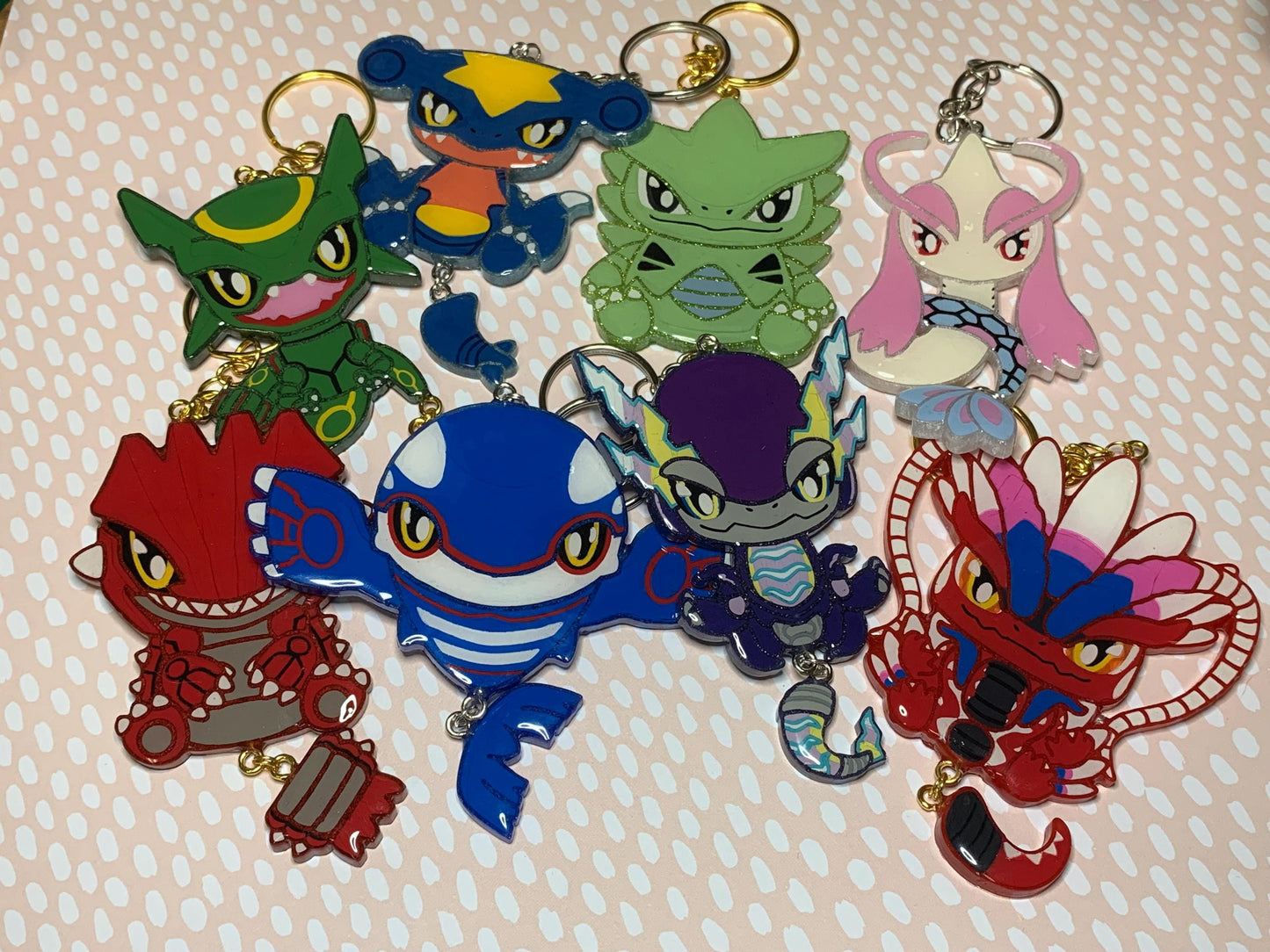 Made to Order Pocket Monster Dangle Tails Set 11 Resin Anime Cosplay Accessory