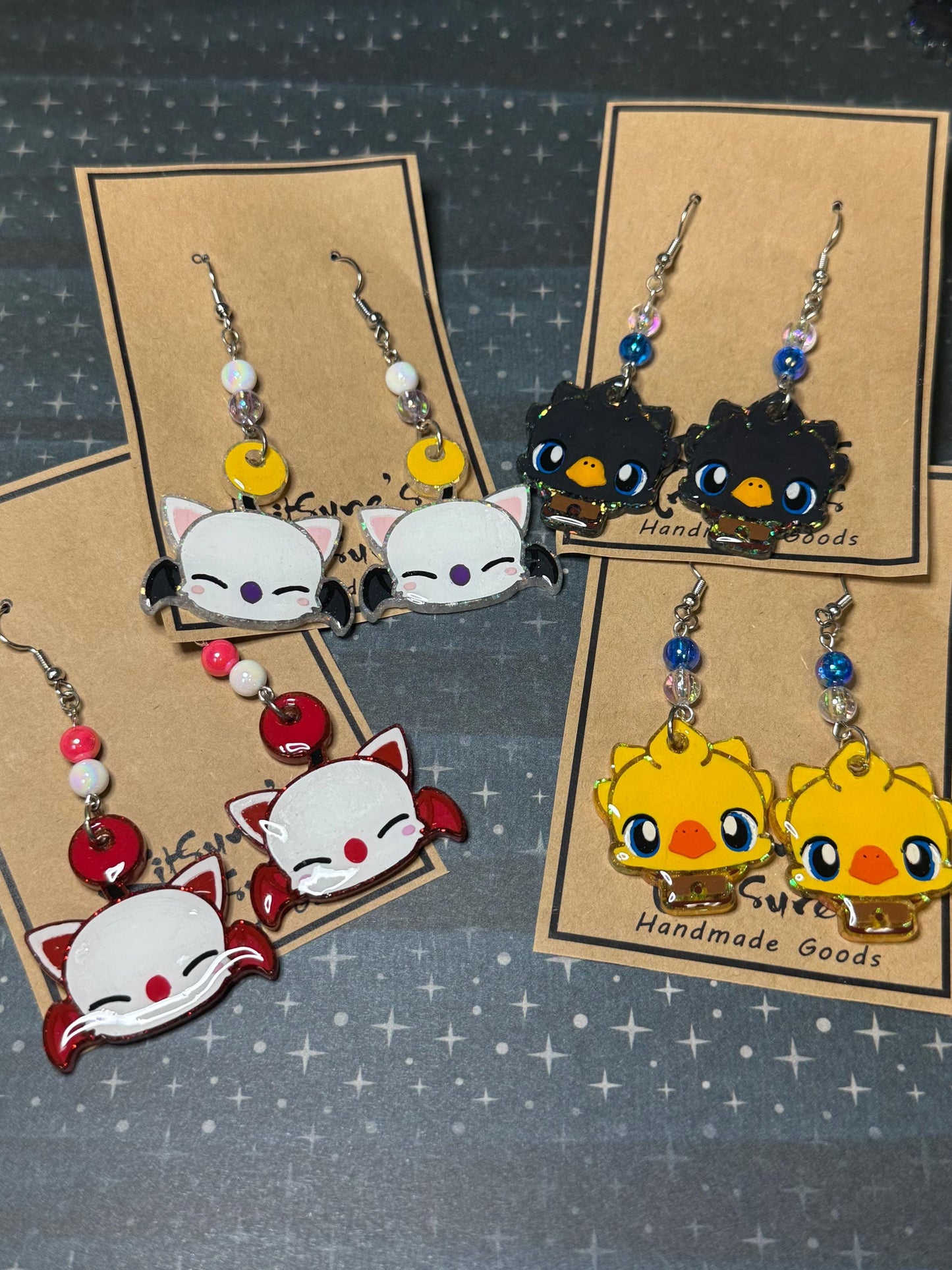 Made to Order Last Fantasy Critter Earrings Anime Game Cosplay