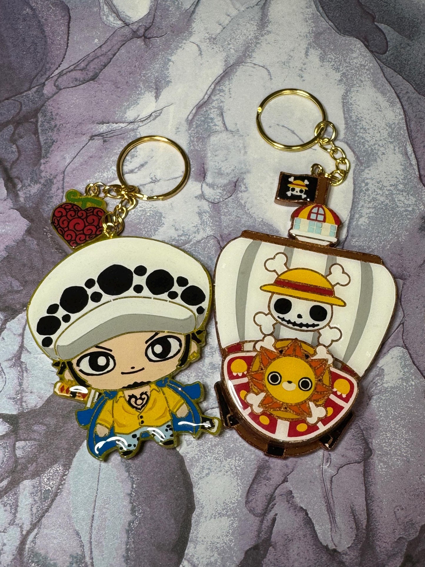Made to Order Resin Anime Accessories: Pirate Crew Shaker Keychain