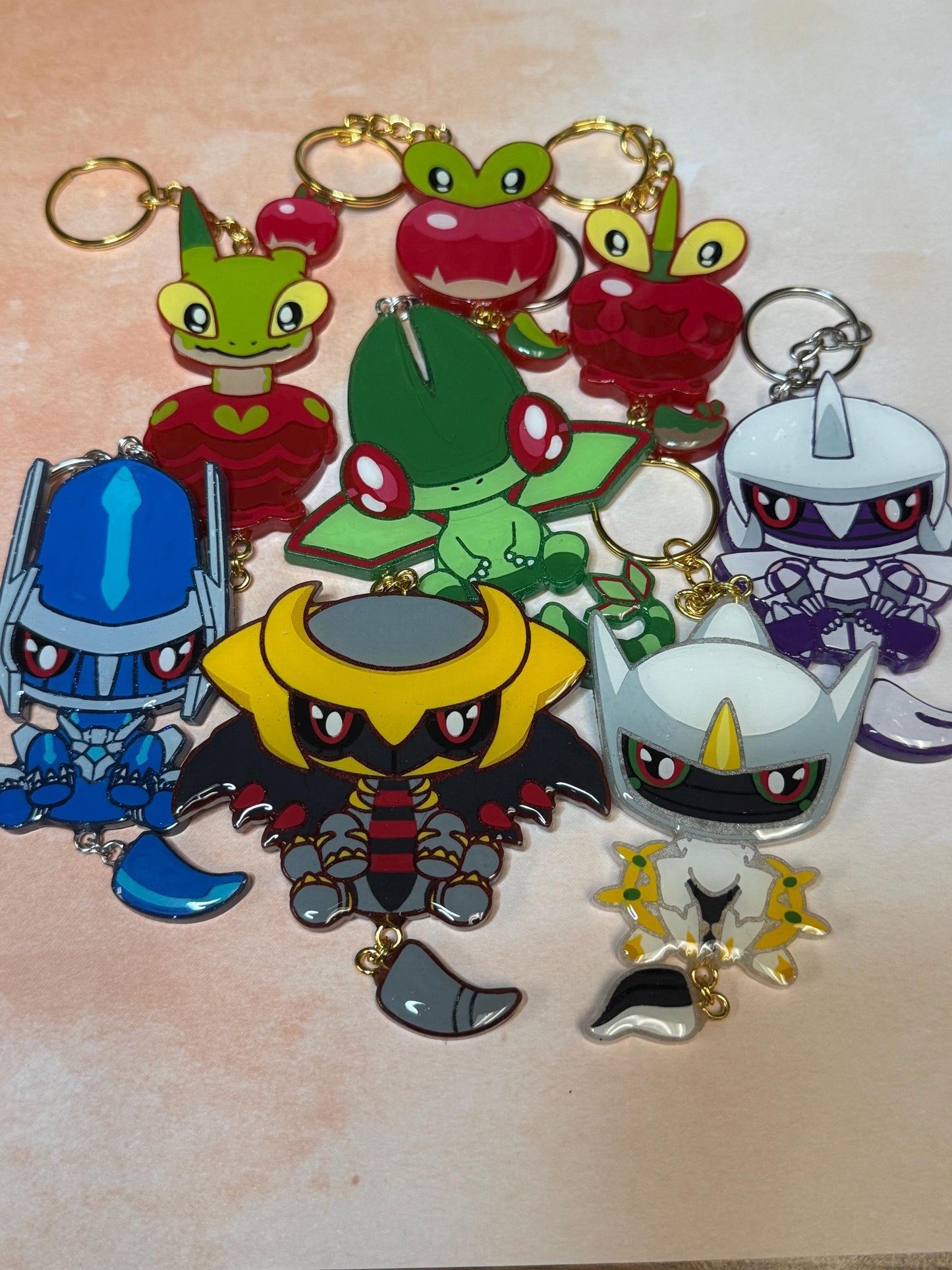 Made to Order Pocket Monster Dangle Tails Set 14 Resin Anime Cosplay Accessory