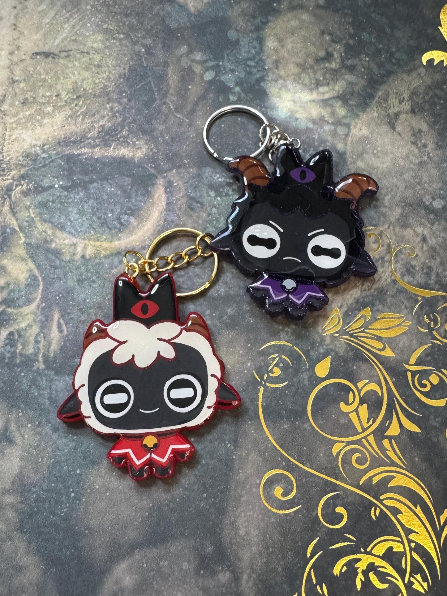Handmade Animal Cultist Resin Accessory: Phone Grip, Magnet, Keychain