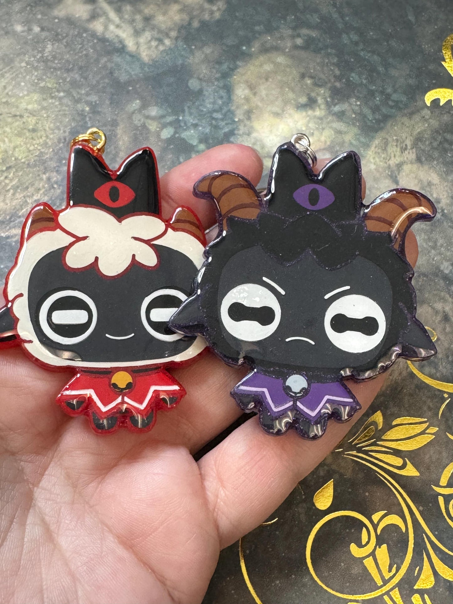 Handmade Animal Cultist Resin Accessory: Phone Grip, Magnet, Keychain