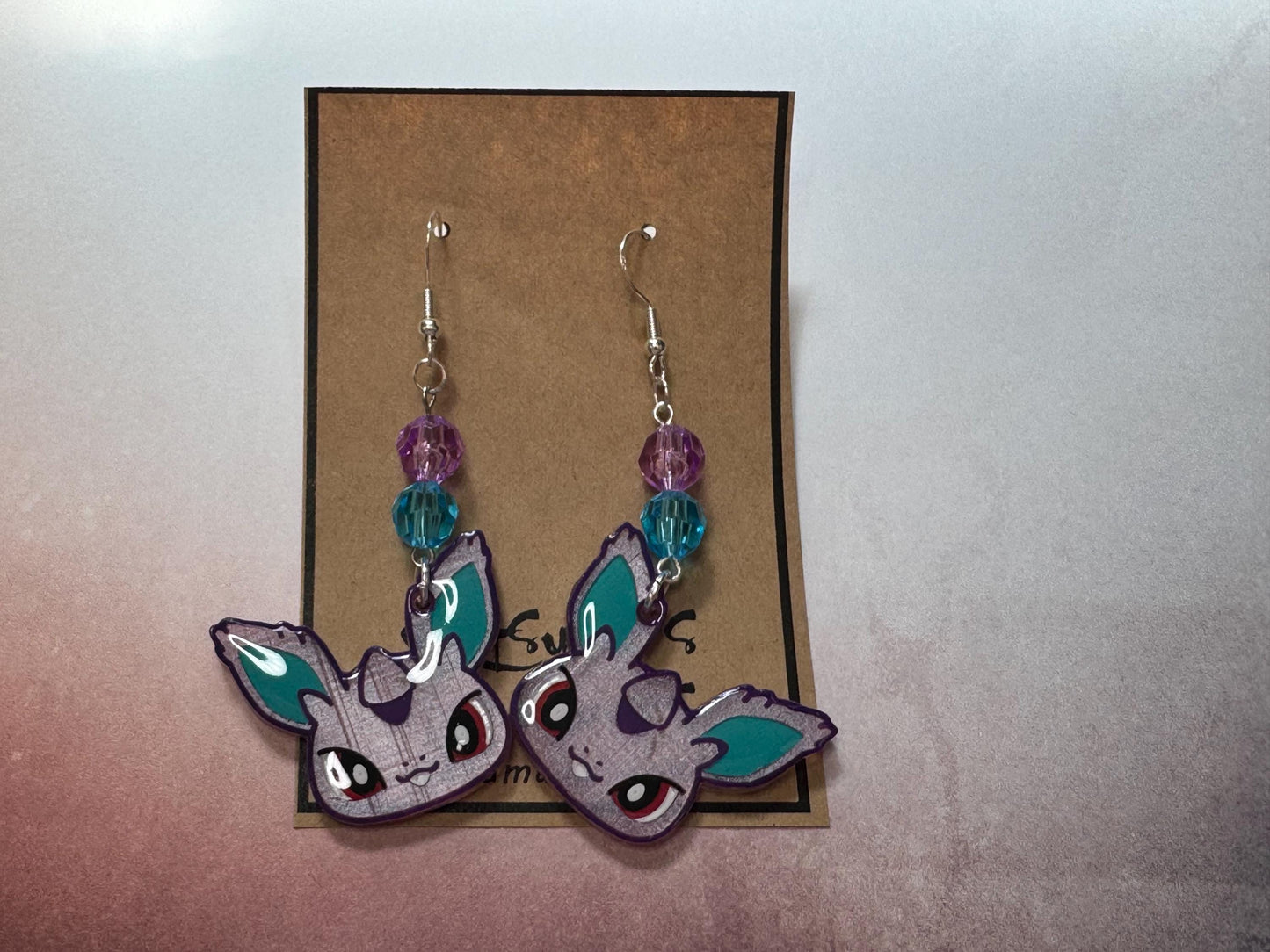 Made to Order Pocket Monster Fish Hook Earrings Resin Cosplay Anime