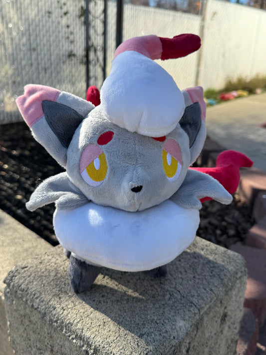 Made to Order - Hisuian Zorua Plush - Handmade