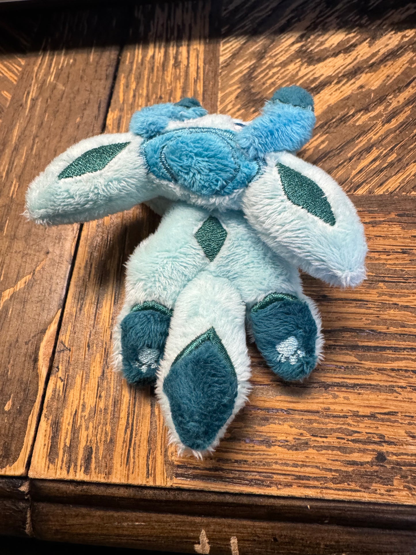 Clearance - Tiny Glaceon Plush - Palm Sized - Handmade OOAK