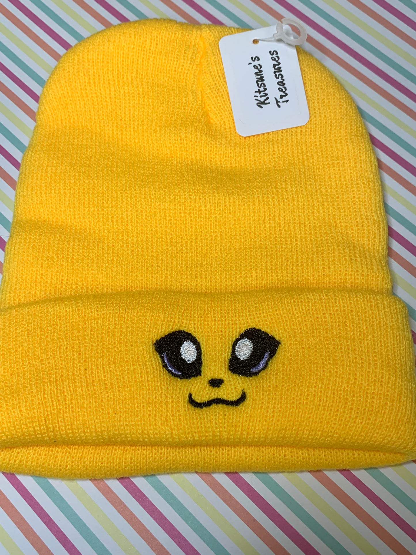 Pre-Made - Jolteon Embroidered Beanie