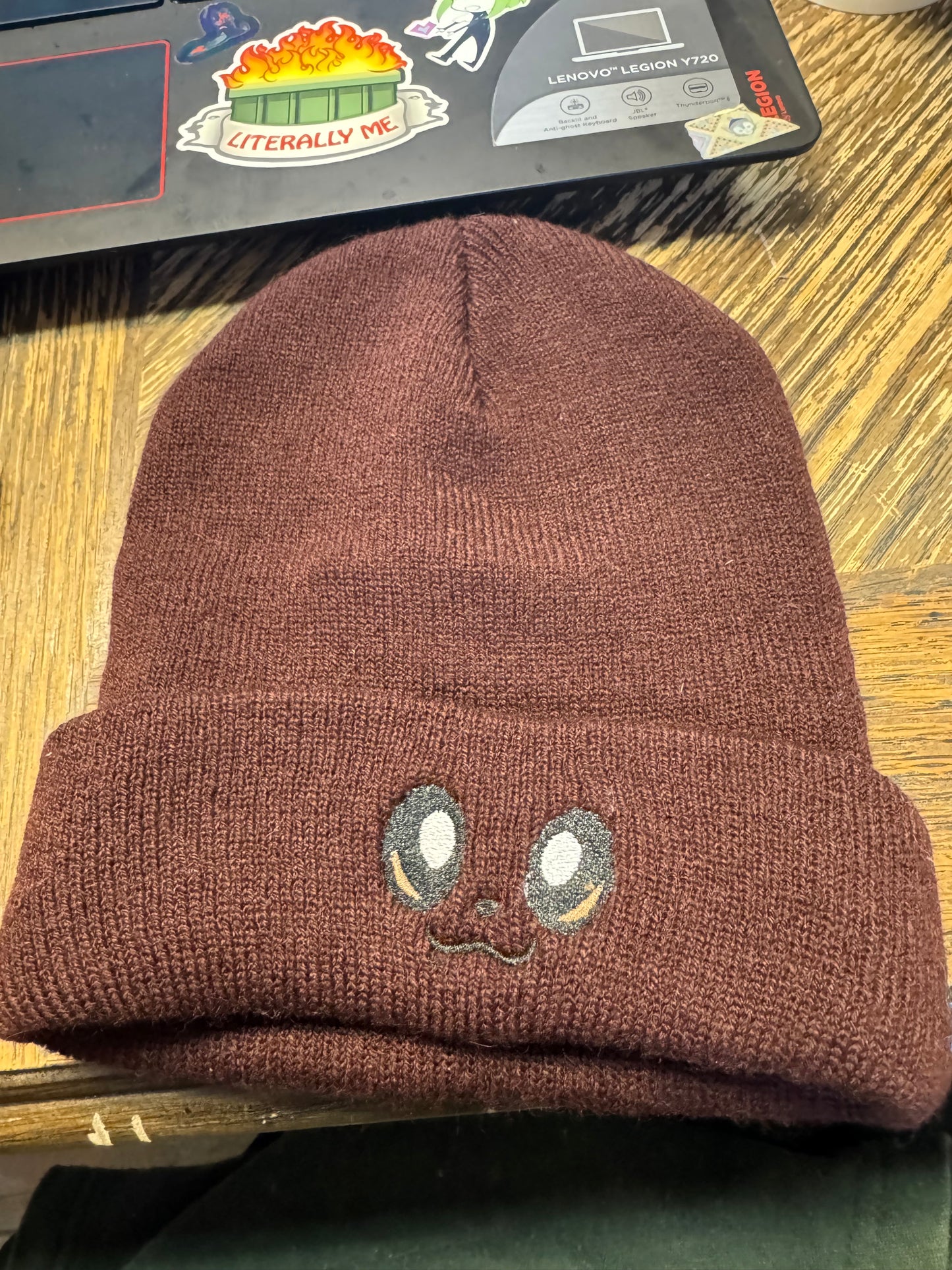 Clearance - Eevee Beanie - Embroidered Knit - Handmade