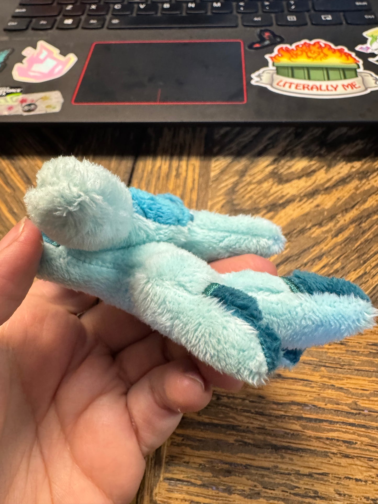 Clearance - Tiny Glaceon Plush - Palm Sized - Handmade OOAK