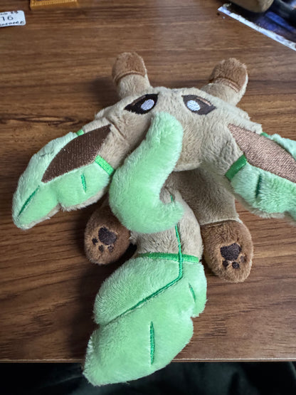Clearance - Sm/Med SHINY Leaf Plush - Hand Sized - Handmade OOAK
