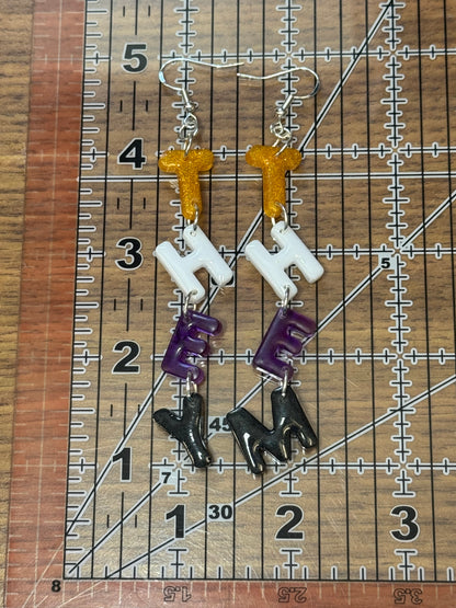 Made to Order - They/Them Pronouns - Fish Hook Earrings