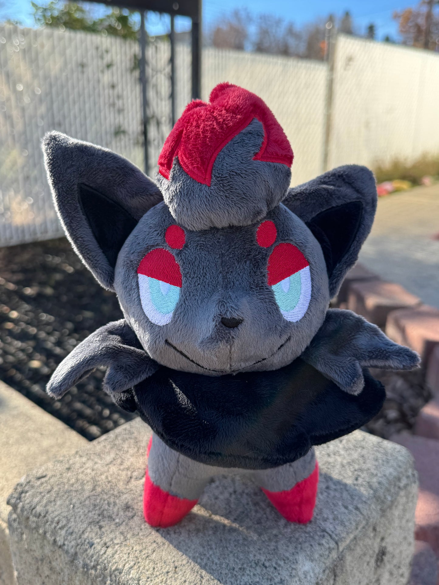 Made to Order - Unova Zorua Plush - Handmade