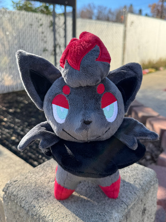 Made to Order - Unova Zorua Plush - Handmade