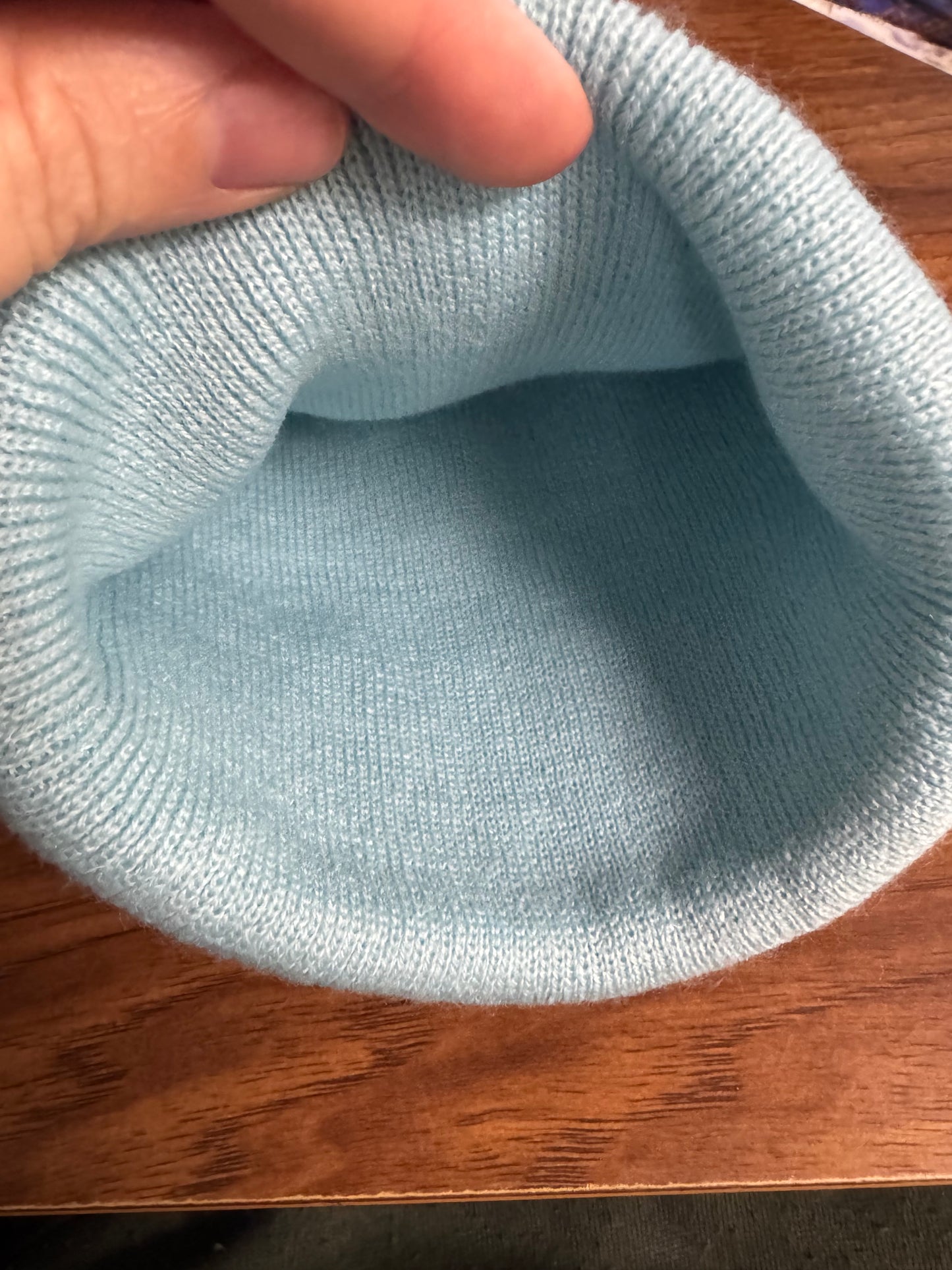Clearance - Glace Beanie - Embroidered Knit - Handmade