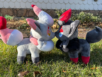 Made to Order - Unova Zorua Plush - Handmade