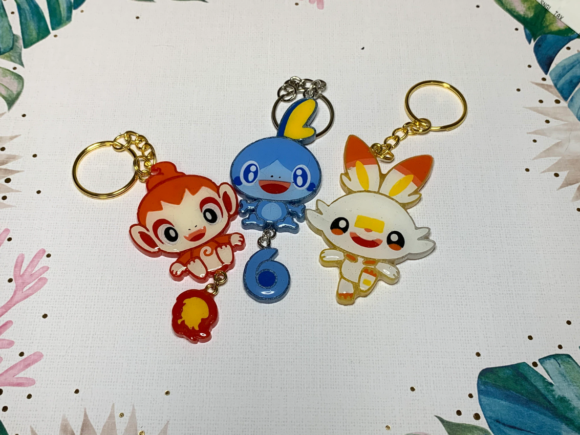 Made to Order - Pokemon Flat Dangle Tail Mix Starters