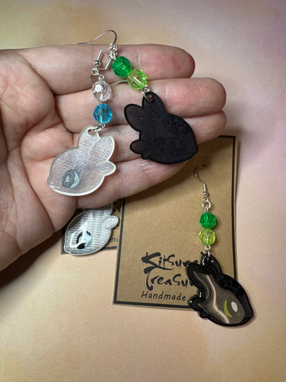 Made to Order - Dragon Training - Fish Hook Earrings