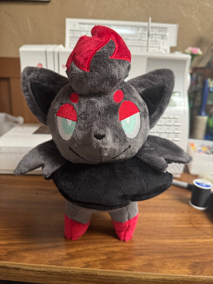 Made to Order - Unova Zorua Plush - Handmade