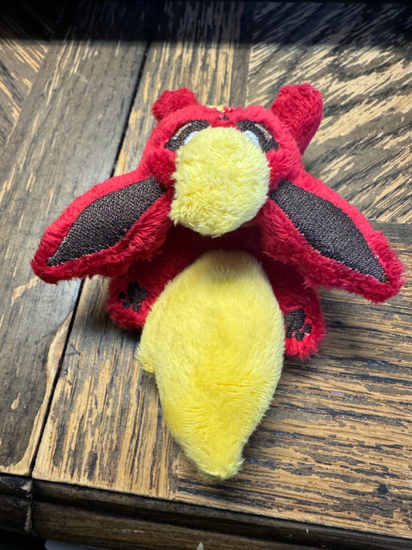 Clearance - Tiny Flareon Plush - Palm Sized - Handmade OOAK