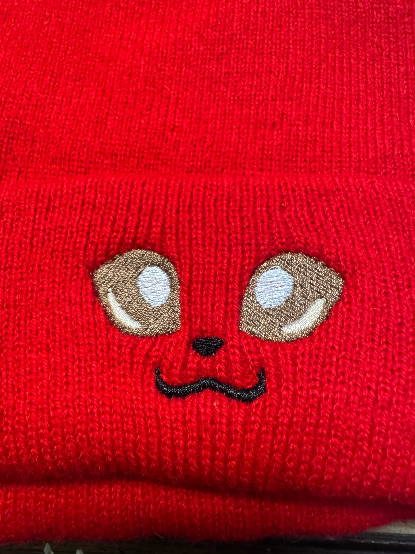 Clearance - Flareon Beanie - Embroidered Knit - Handmade