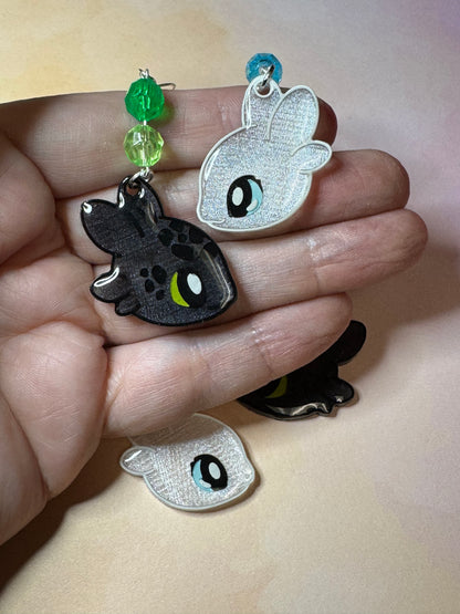 Made to Order - Dragon Training - Fish Hook Earrings