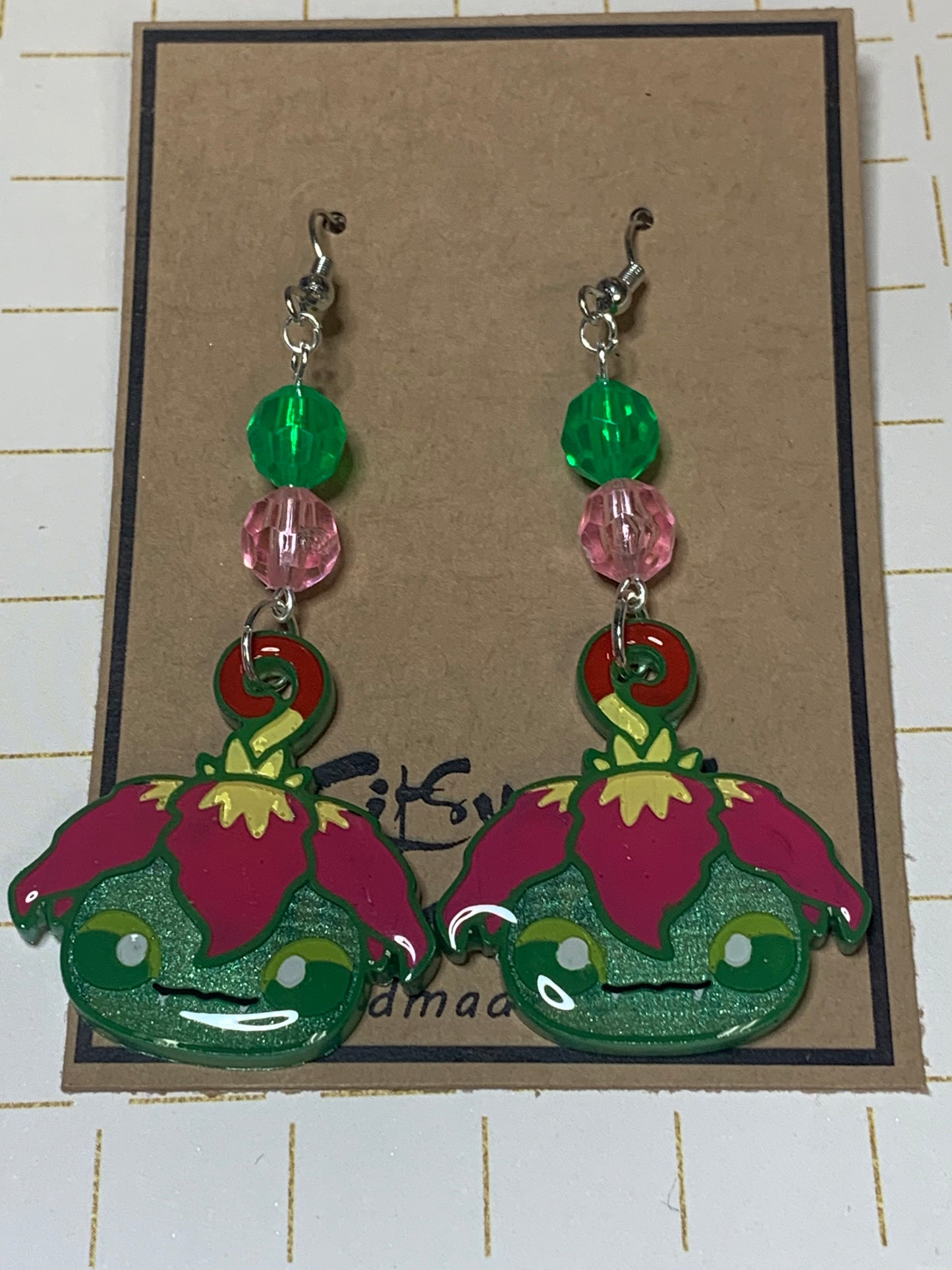 Made to Order - Digital Monster Earrings