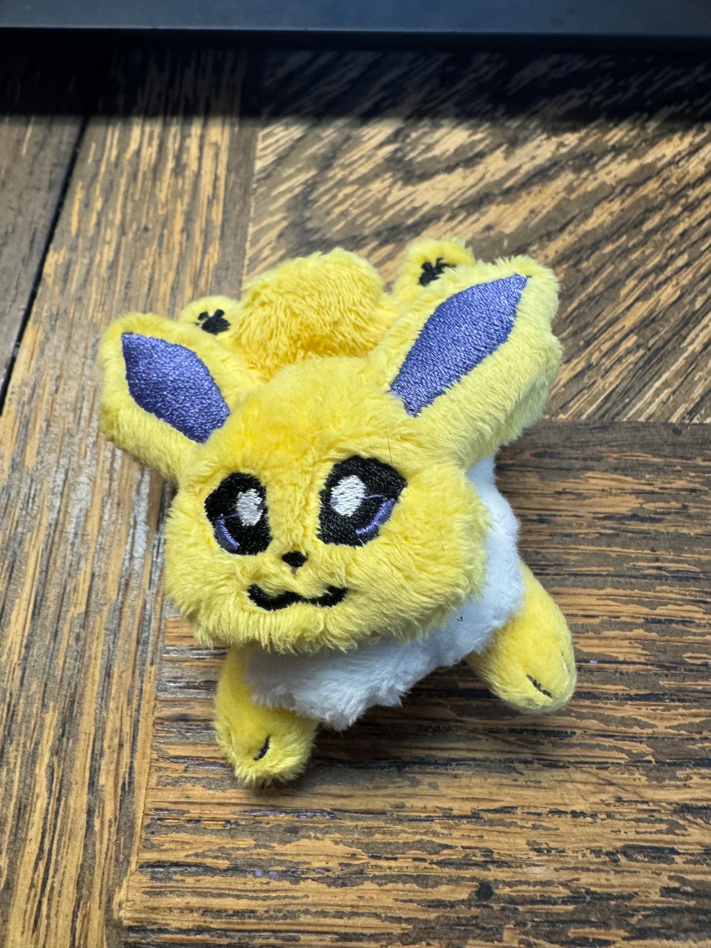 Clearance - Tiny Jolteon Plush - Palm Sized - Handmade OOAK