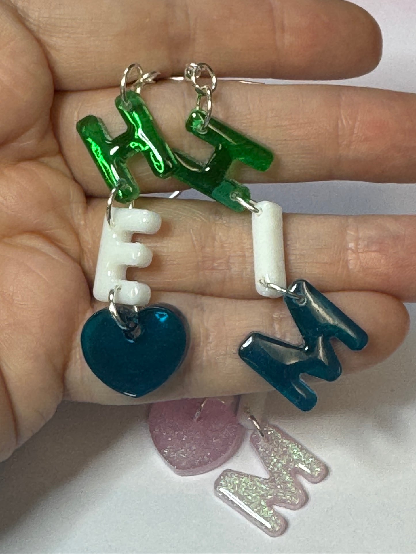 Made to Order - He/Him Pronouns - Fish Hook Earrings