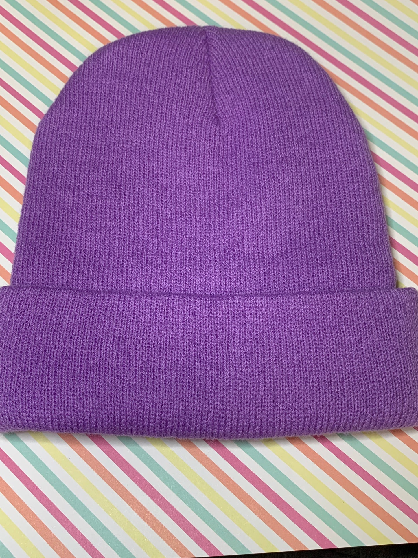 Pre-Made - Espeon Embroidered Beanie