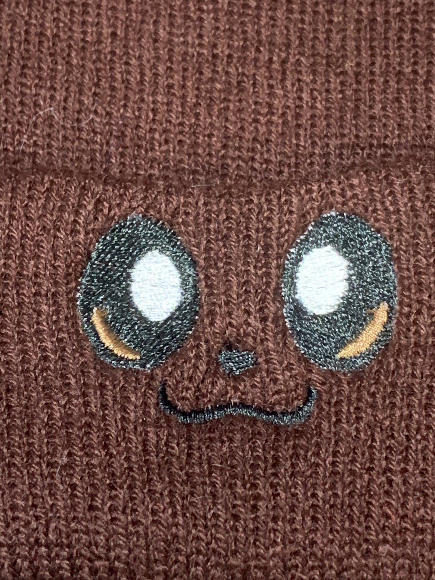 Pre-Made - Eevee Embroidered Beanie