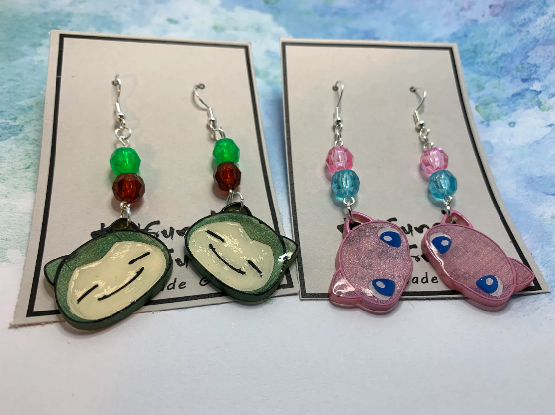 Made to Order - Pokemon Fish Hook Earrings Set 1