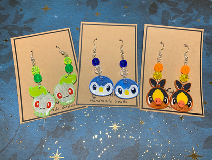 Made to Order - Poke Monster - Fish Hook Earrings - Set 03