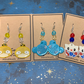 Made to Order - Pokemon Fish Hook Earrings Set 2