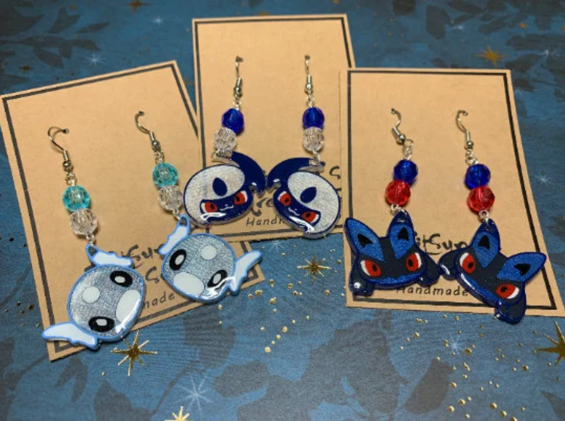 Made to Order - Pokemon Fish Hook Earrings Set 4