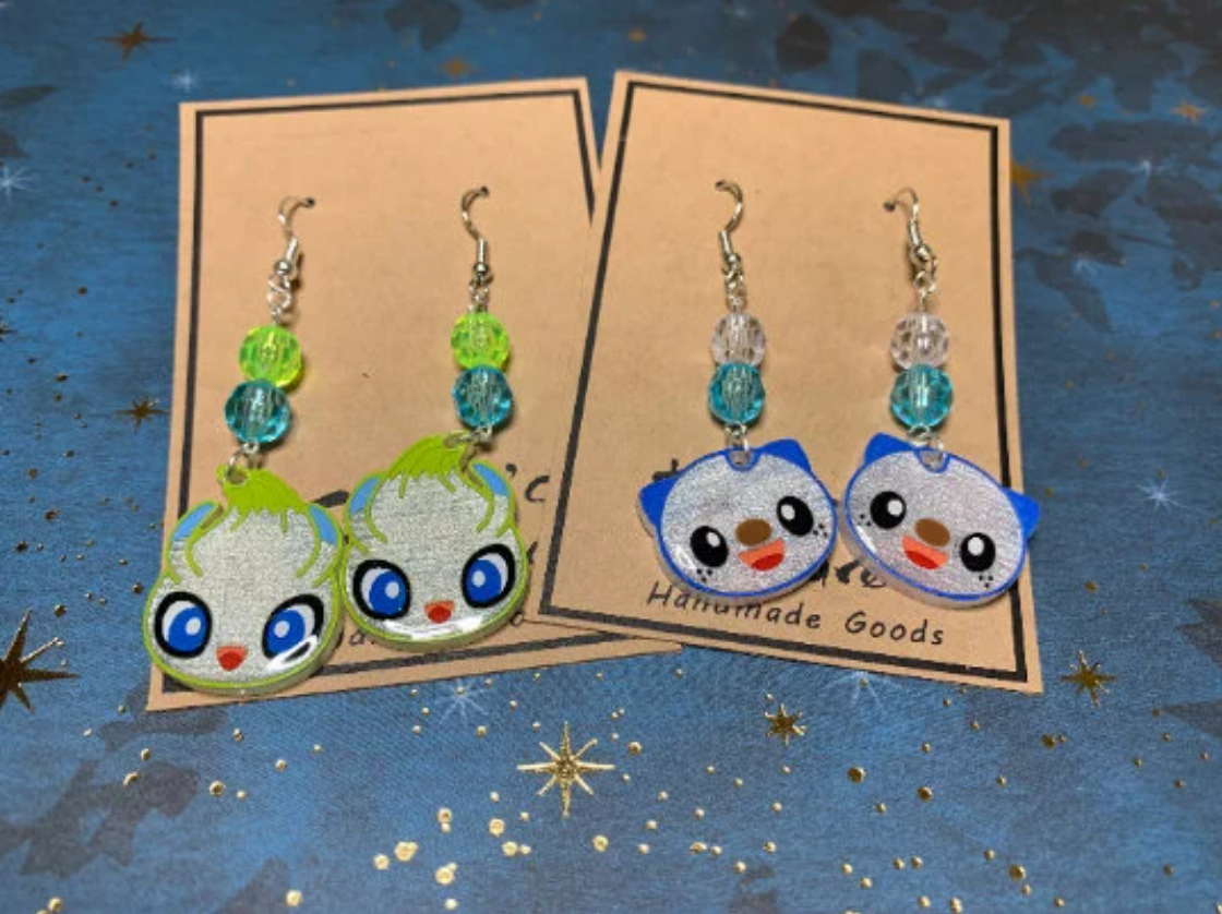 Made to Order - Pokemon Fish Hook Earrings Set 4