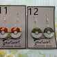 Made to Order - Pokeball Fish Hook Earrings