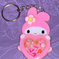 Made to Order Kawaii Kitty White Konnichiwa Hearts Set 1 Resin Shaker Anime Cosplay