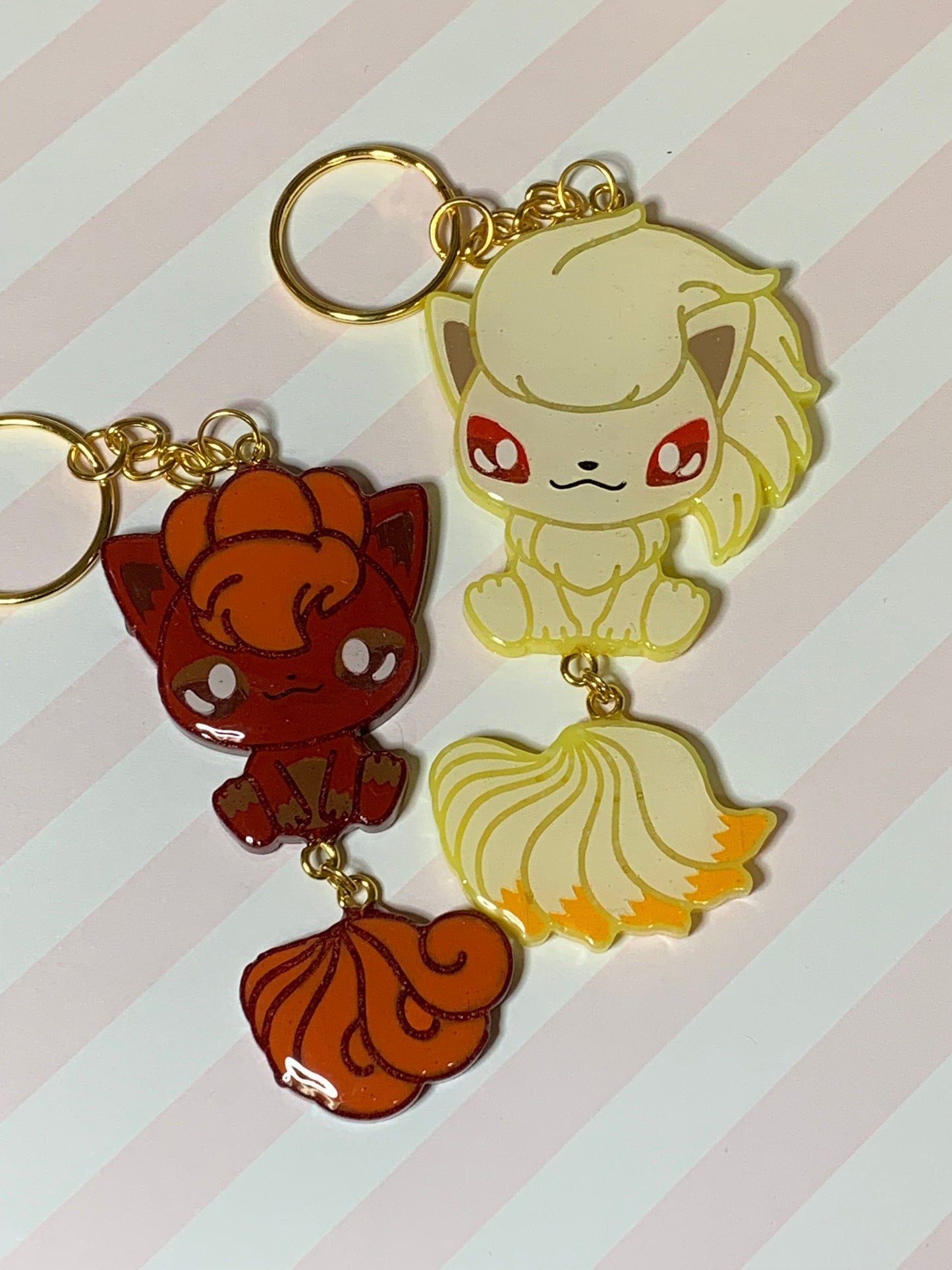 Made to Order Pocket Monster Dangle Tails Set 5 Resin Anime Cosplay Accessory