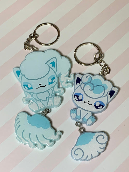 Made to Order Pocket Monster Dangle Tails Set 5 Resin Anime Cosplay Accessory