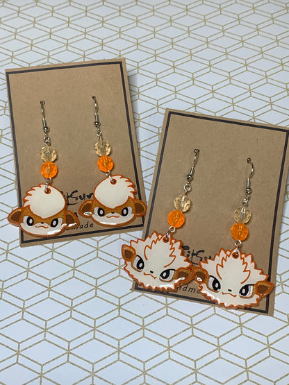Made to Order - Poke Monster - Fish Hook Earrings - Set 06